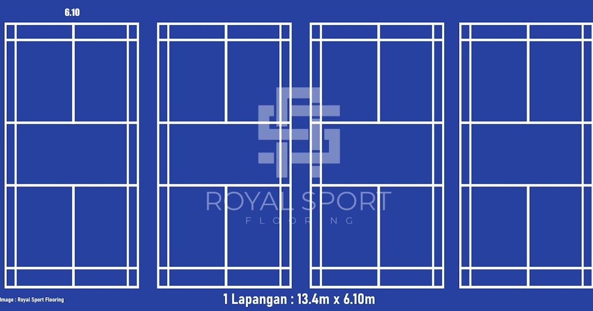 Ukuran dan Gambar Lapangan Badminton Indo Arena Sport