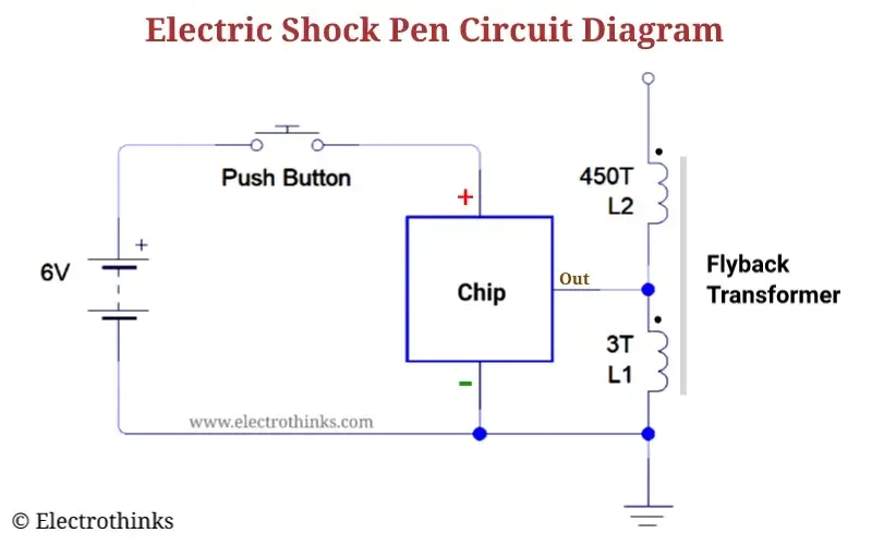Electric Shock Pen Circuit Working Explanation