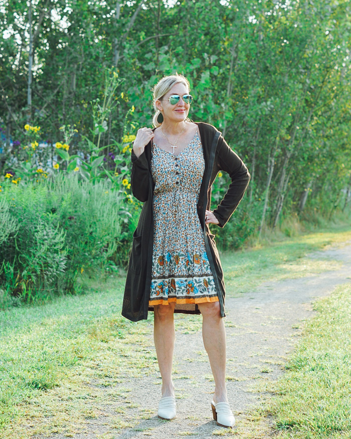 how to wear summer dresses in fall