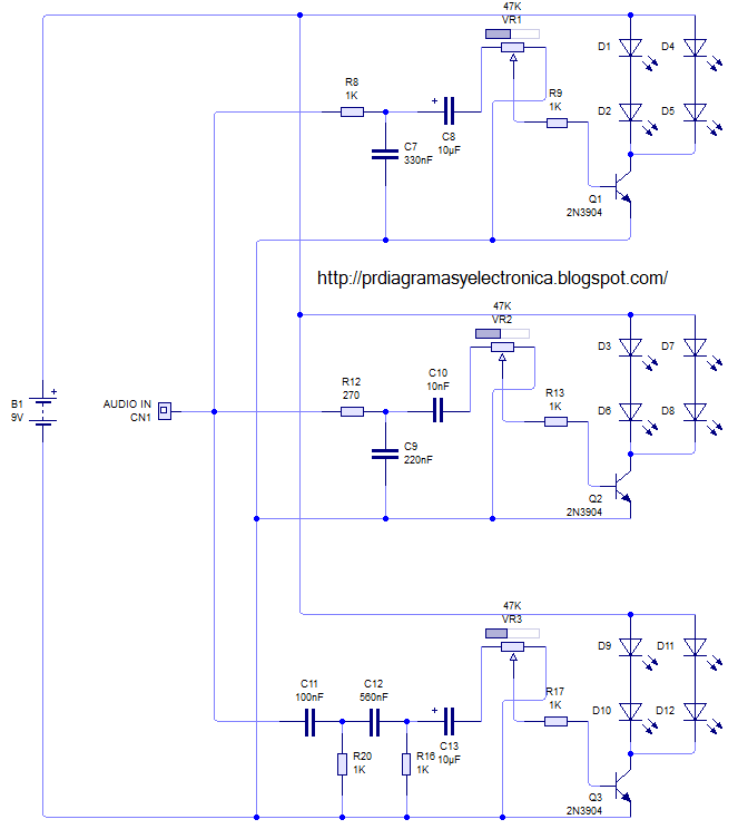 Producciones Rek Diagramas Y Electronica Luces Rítmicas Con Led