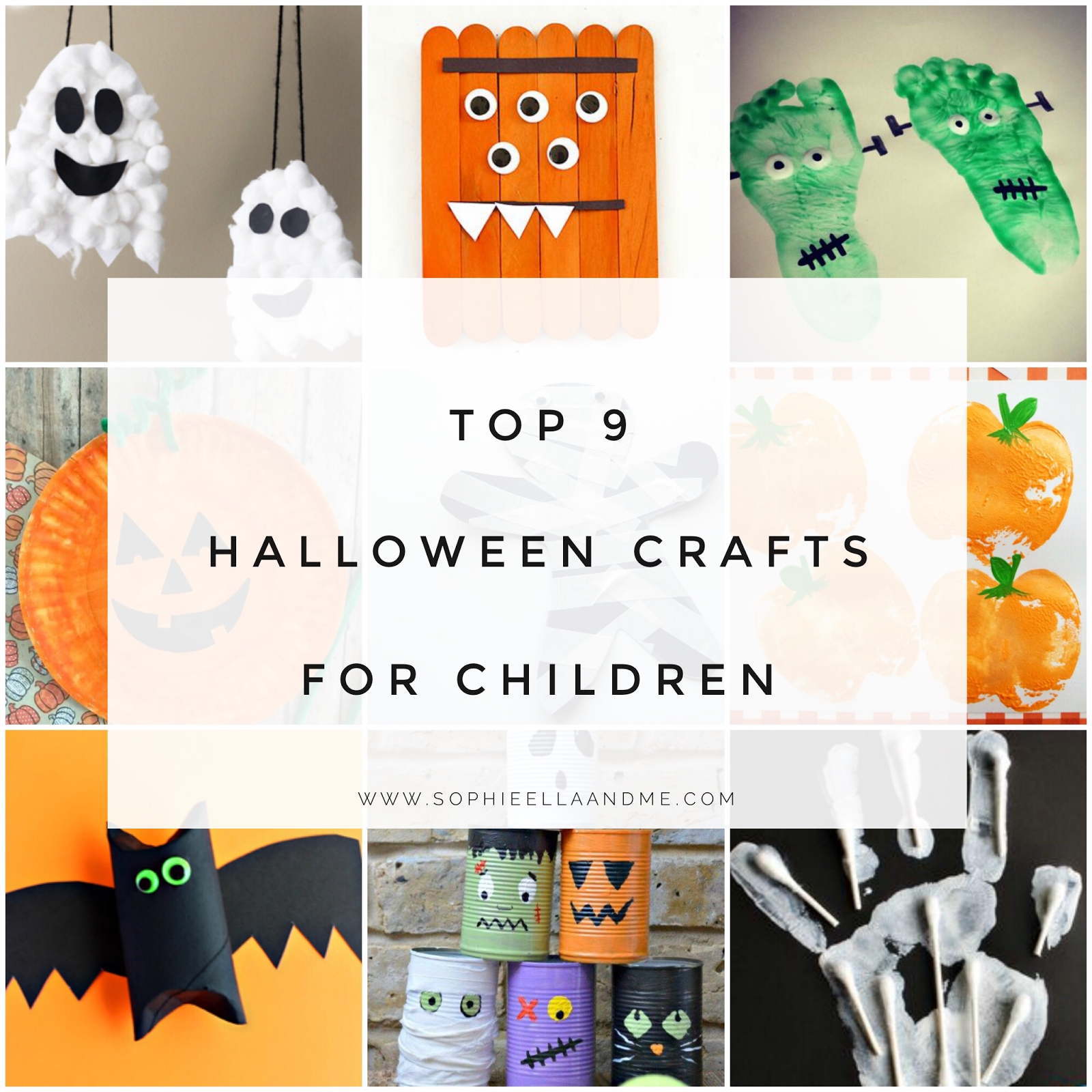 Top 9 Halloween Crafts For Children | Sophie Ella and Me