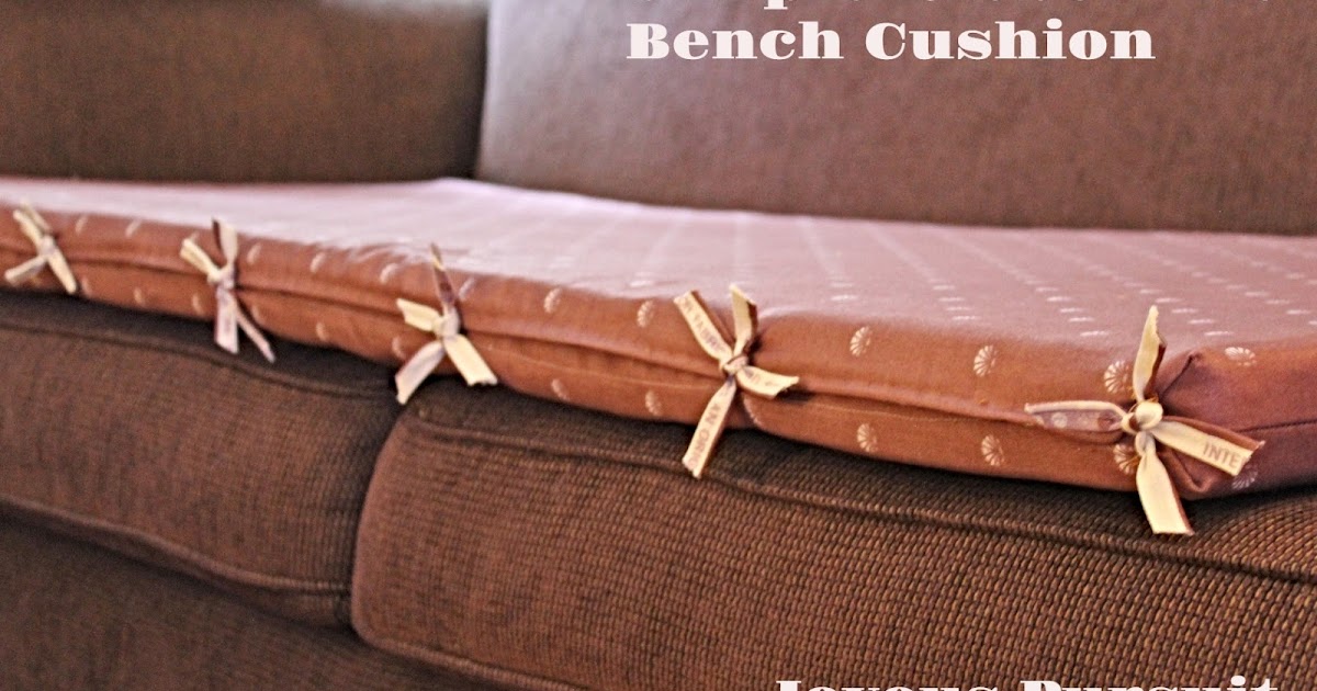 Joyous Pursuit Simple RibbonTie Bench Cushion