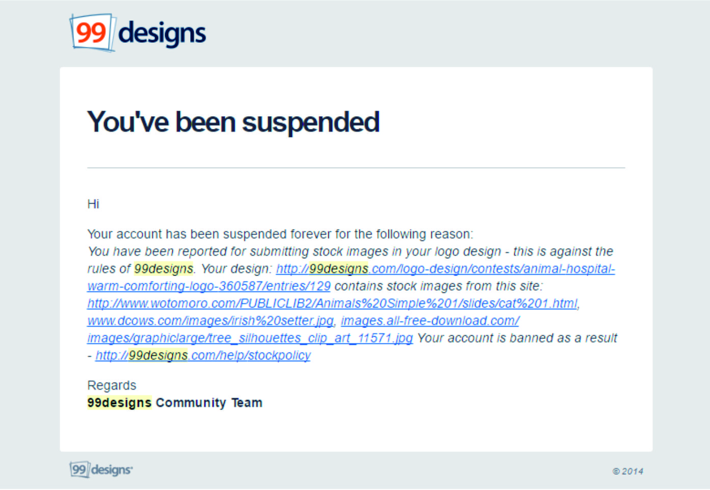 Has been suspended перевод