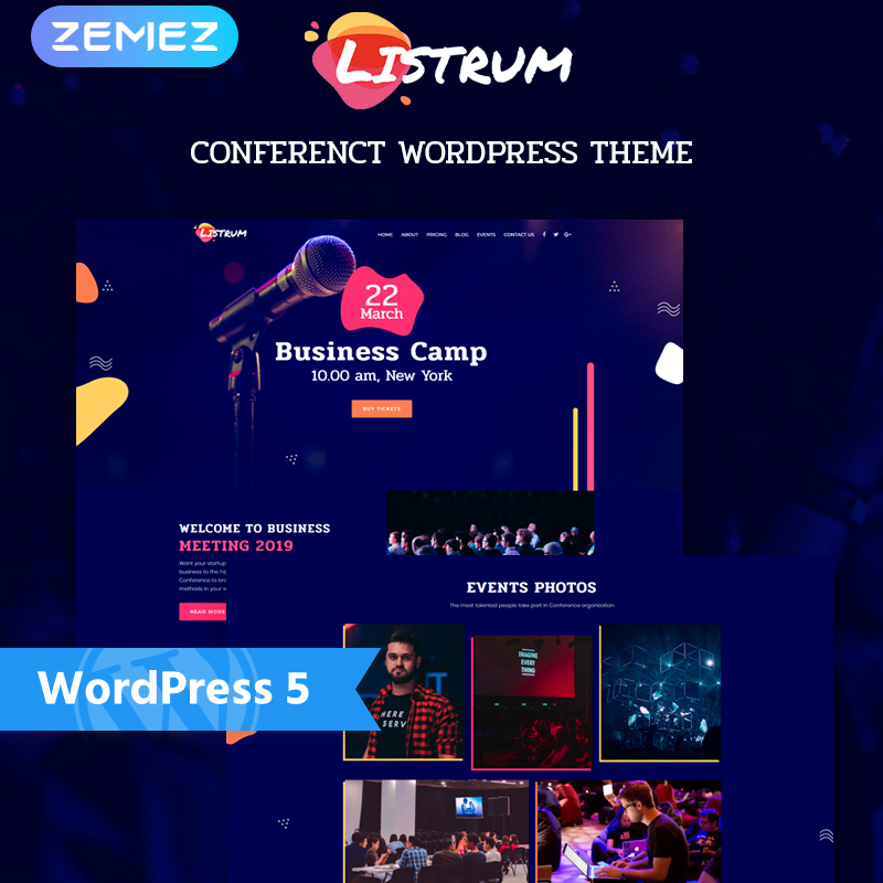 Listrum - Conference One Page Animated Elementor WordPress Theme Listrum - Conference One Page Animated Elementor WordPress Theme