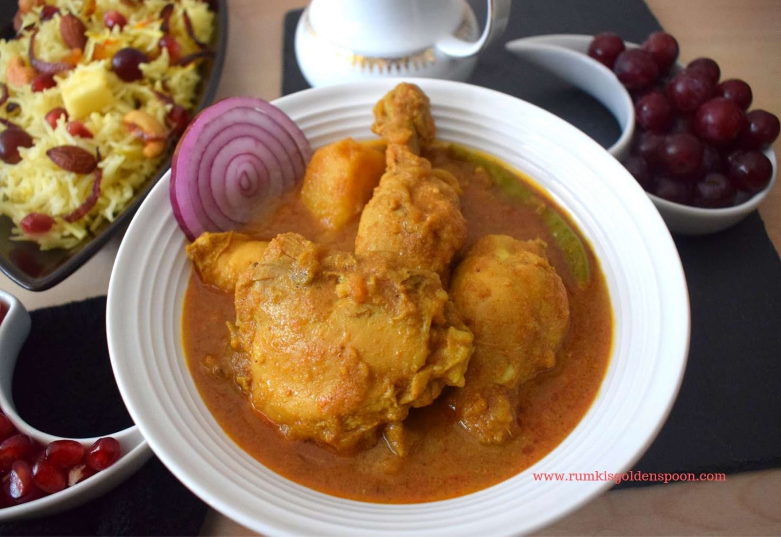 Chicken Curry recipes, Home-style chicken curry, Easy chicken curry, chicken curry recipe indian, authentic chicken curry recipes, spicy chicken curry recipes, Bengali chicken curry, chicken recipes, Indian recipes, Rumki's Golden Spoon