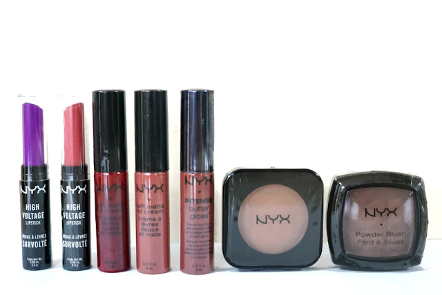 NYX Soft Matte Lipsticks, Intense Butter Gloss, Powder and HD Blushes