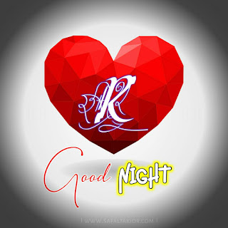 R letter good night images