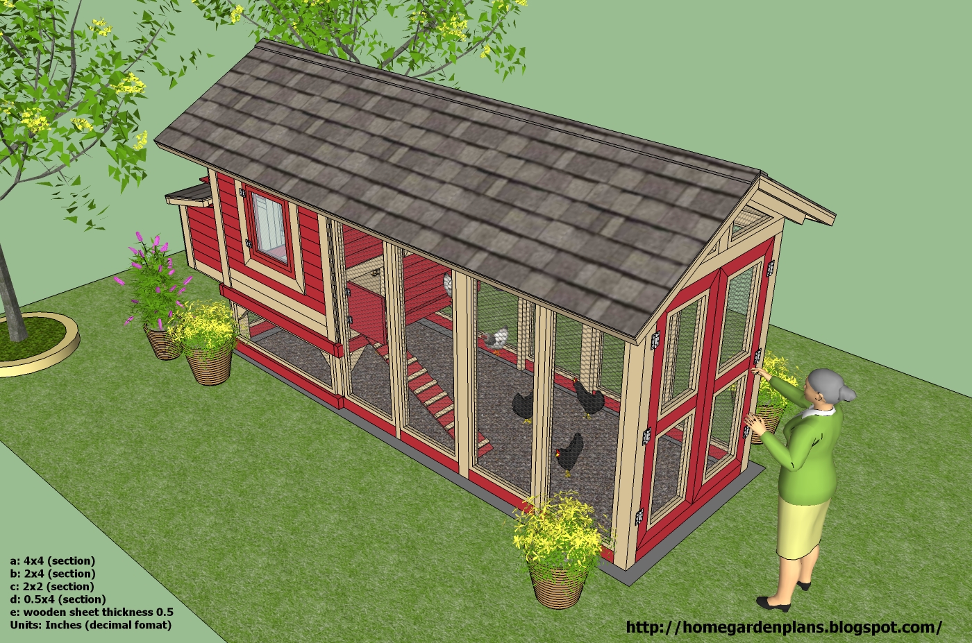 home garden plans: M102 - 4+chicken+coop+plans