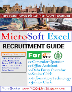 Microsoft Excel Questions with Answers MCQs PDF Book