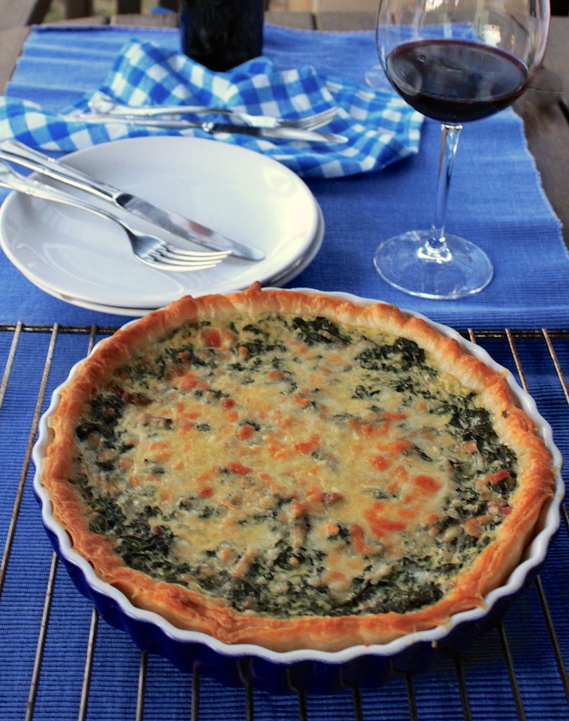 Pebre i xocolata Quiche d'espinacs amb pasta de full [El Asaltablogs]