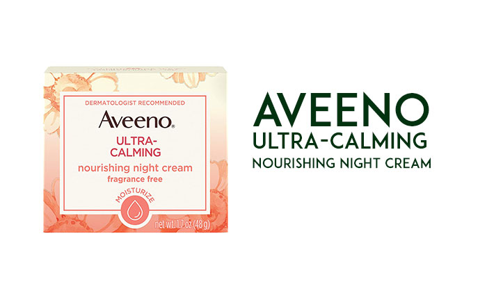 Aveeno Ultra-Calming Nourishing Night Cream | 15 Best Face Moisturizers for Dry Skin | NeoStopZone