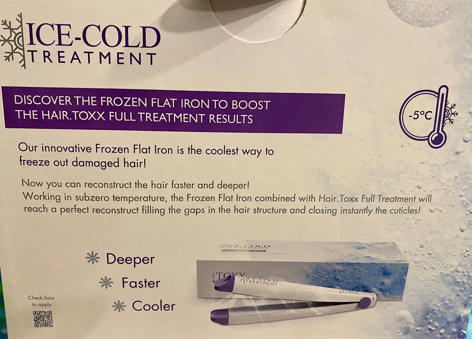 ice cold hair straightener