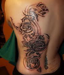 rose drawing tattoo