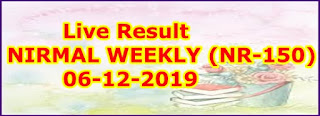 NIRMAL WEEKLY (NR-150) 06/12/2019 Kerala Lottery Result