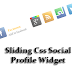 Sliding Css Social Profile Widget for Blogger