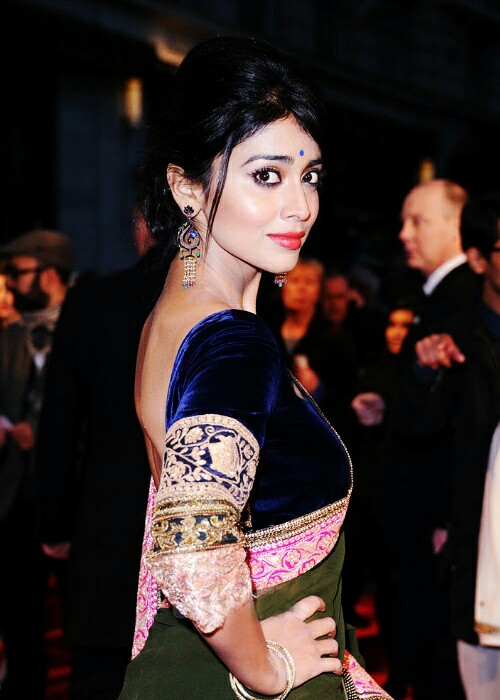 Velvet blouse with net sleeves Clearance