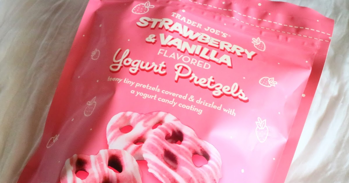 Trader Joe's Strawberry Vanilla Yogurt Pretzel ストロベリー味のプレッツェル