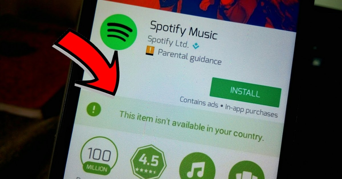 Spotify not available in your country. Spotify not available in your country