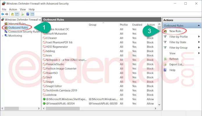 Block an Program to Internet Access