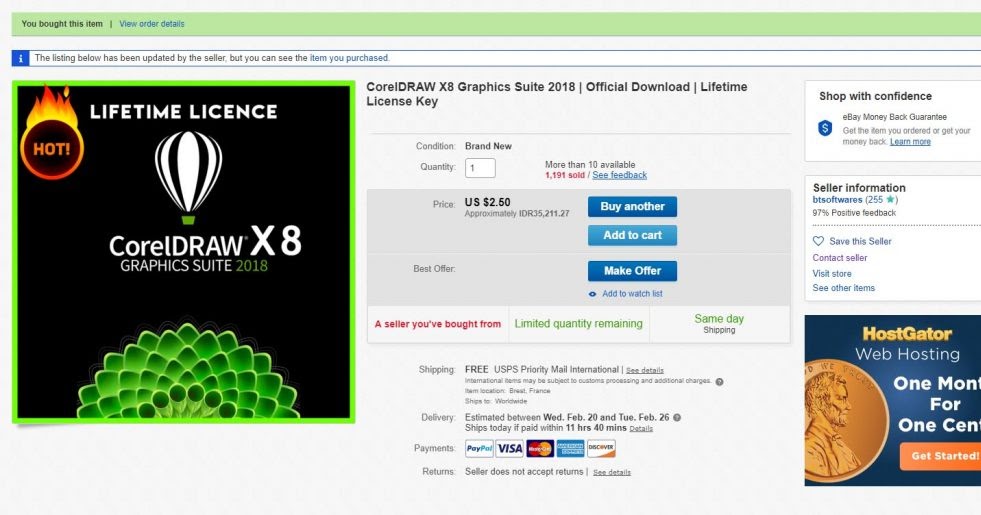 Lisensi Murah Coreldraw X8 Di Ebay Lifetime License Key Desainku