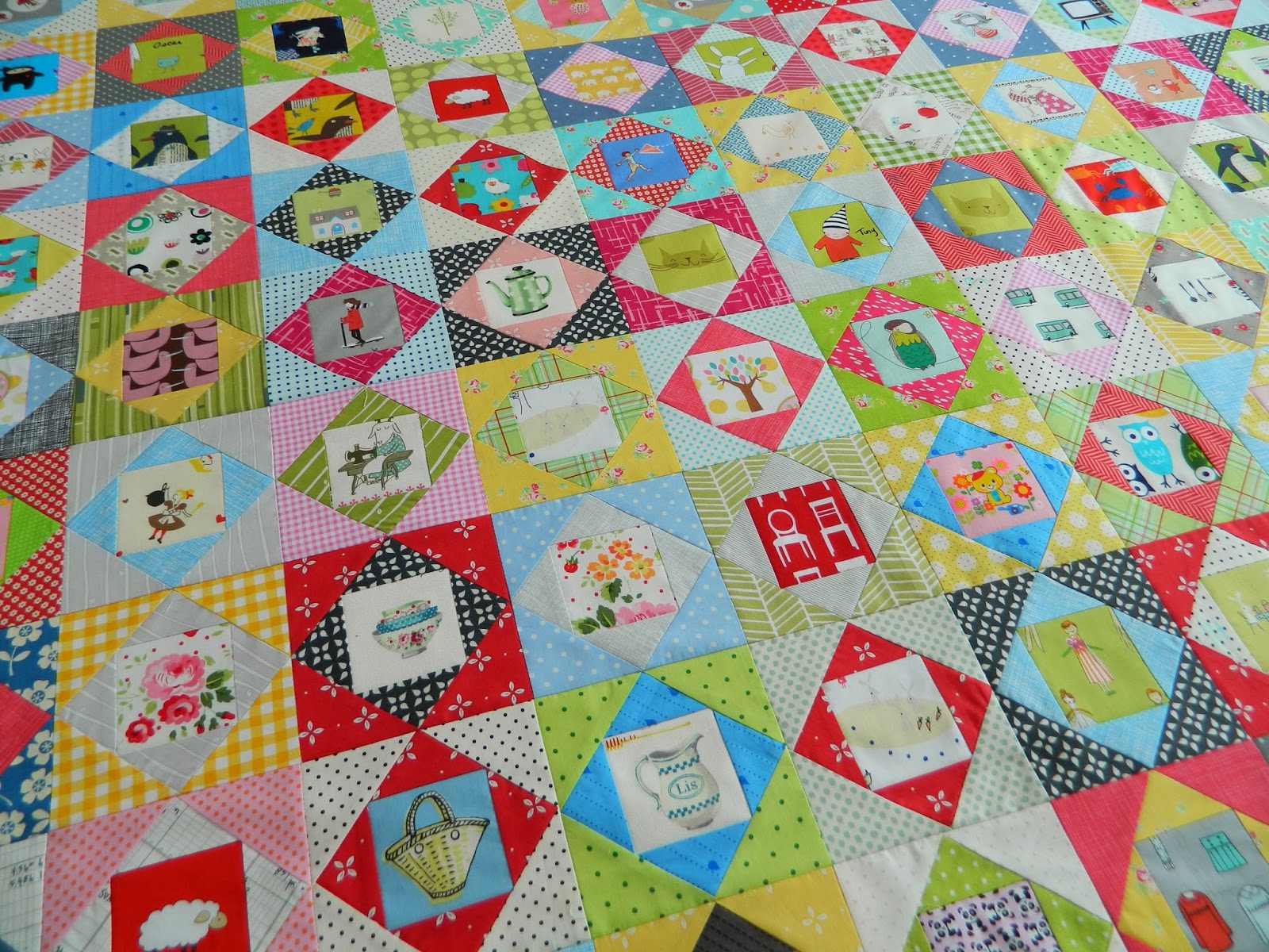 s.o.t.a.k handmade: economy block quilt all finished