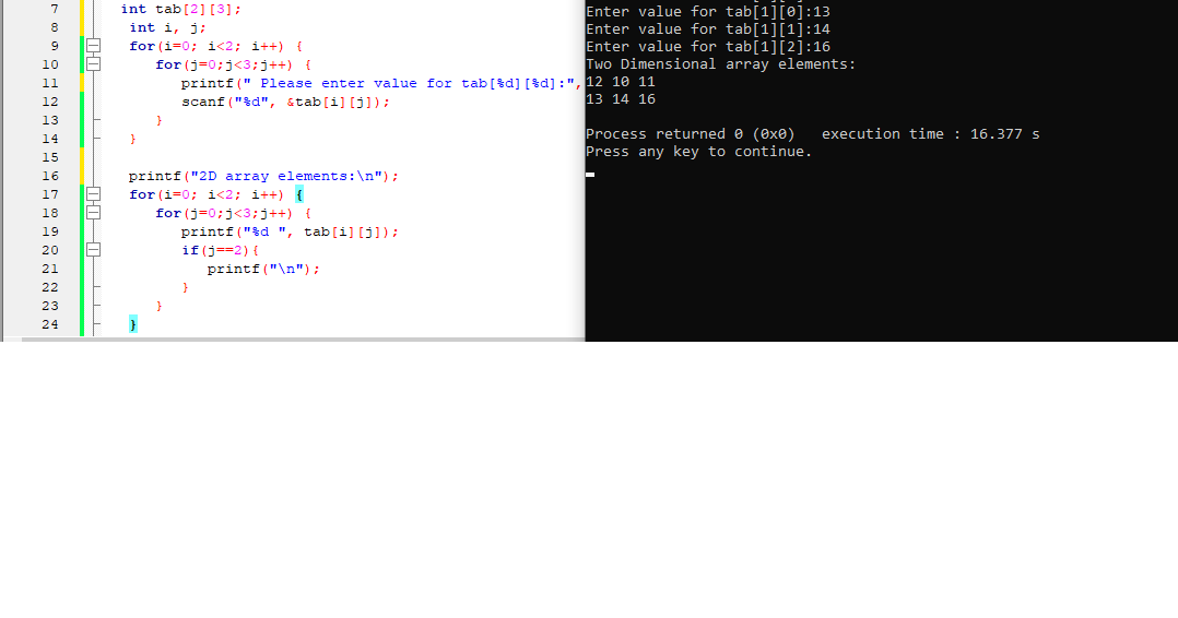 Multi Dimensional Array(2D and 3D ) in C Program #DOTC_Mdb