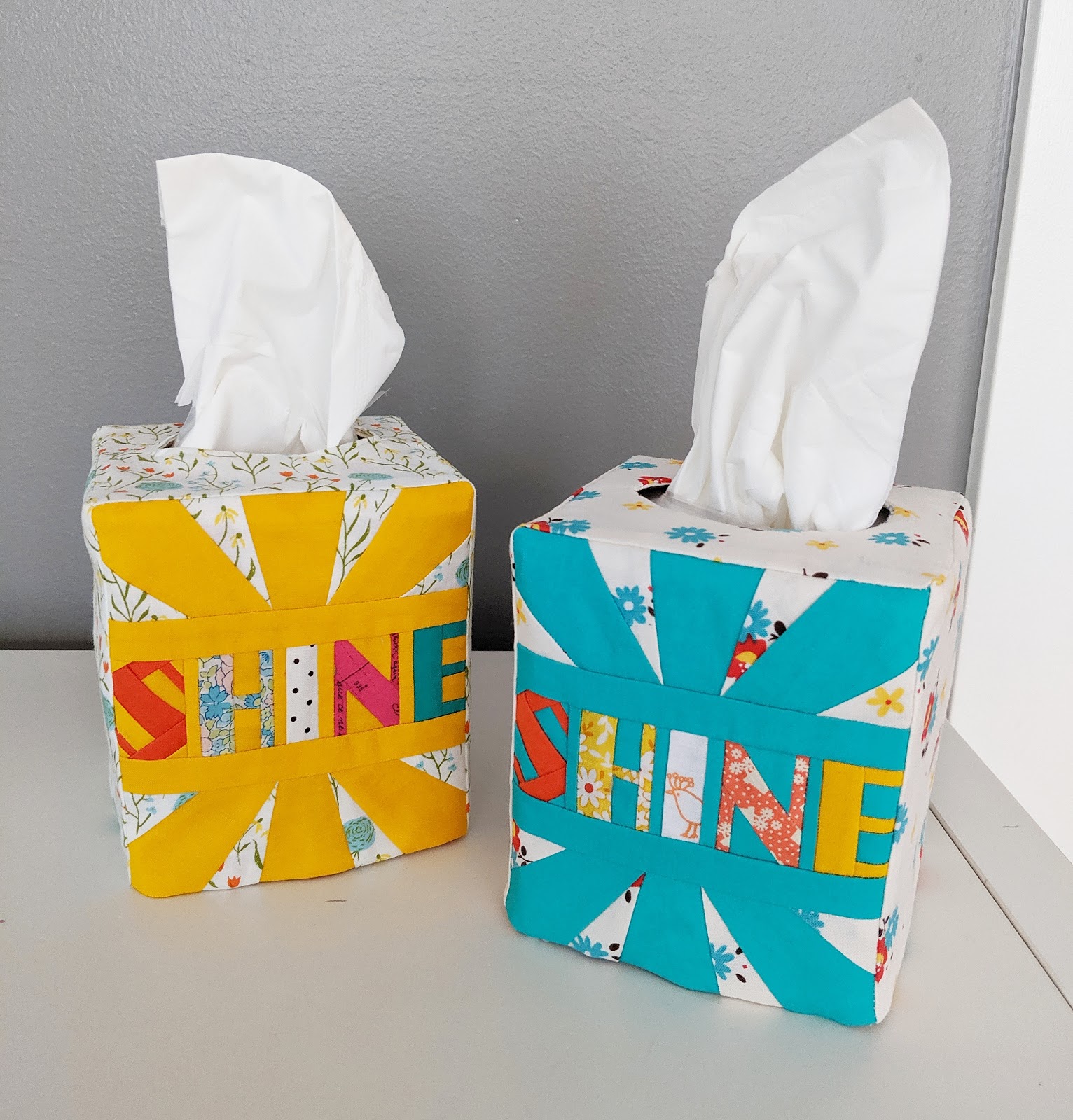 Pink Penguin Tissue boxes to shine!