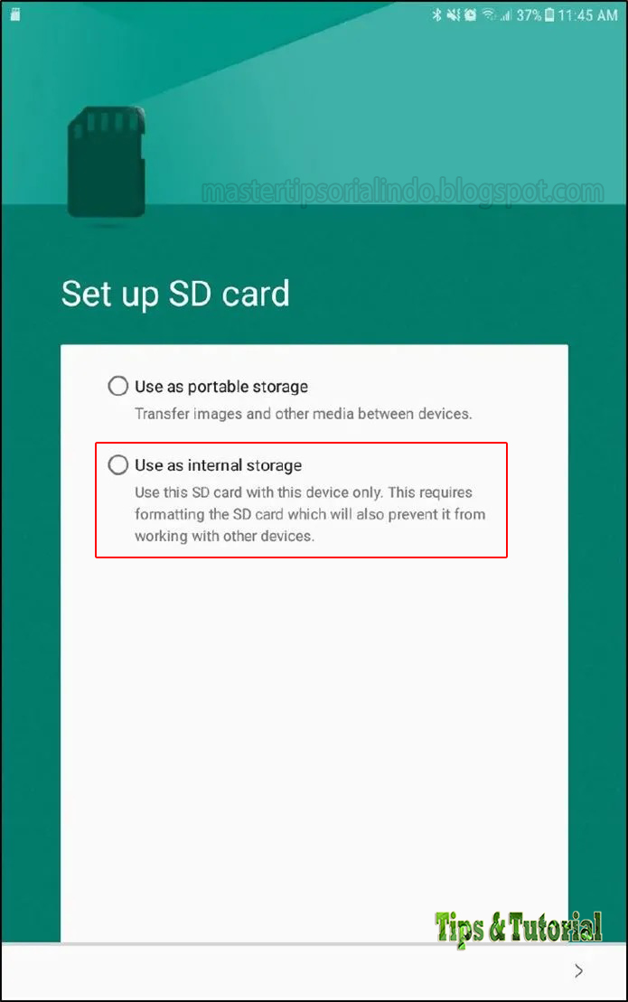 Cara Menggunakan SD Card Sebagai Memori Internal di Android