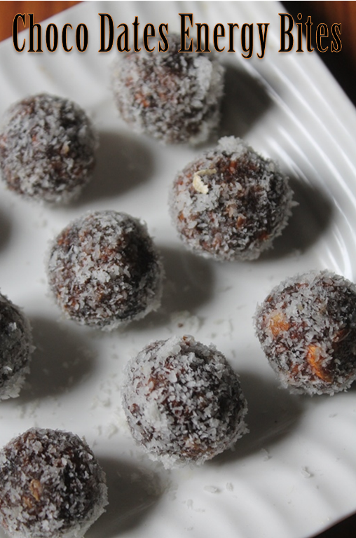 Chocolate Dates Energy Bites Recipe Yummy Tummy
