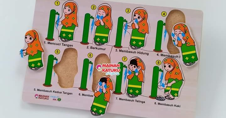 Puzzle Wudhu Anak Puteri - SEBUTIK EDUTOYS