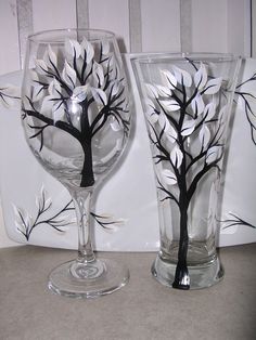 make hand-painted wine glasses