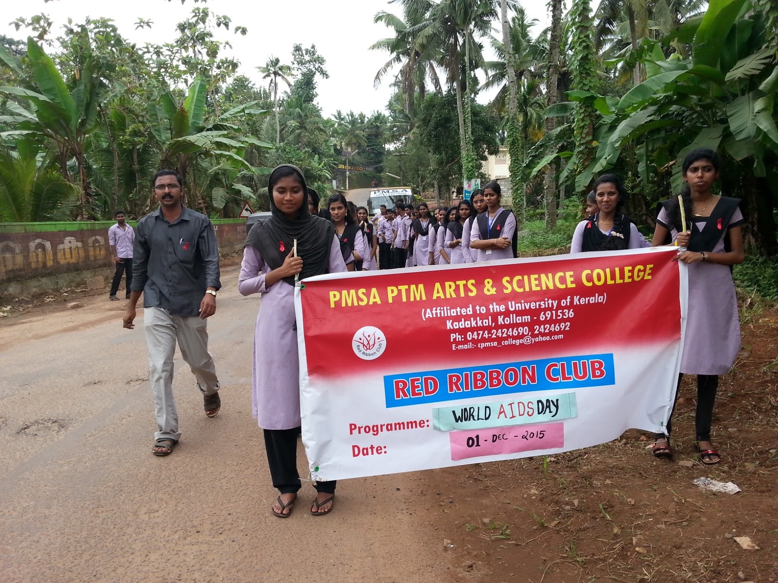 Pmsa Arts Science College Nss Unit Aids Day Rally