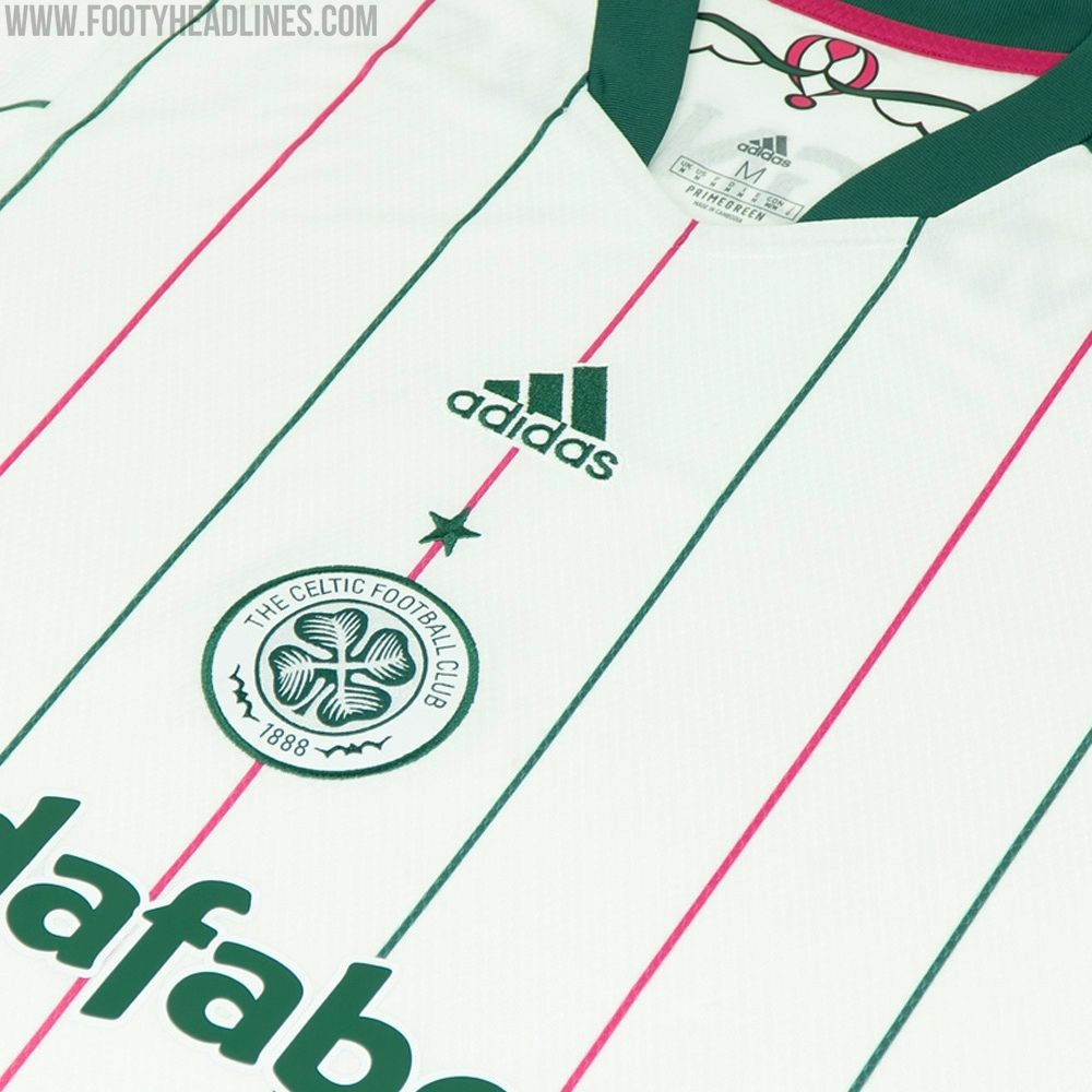 Celtic release new white, pink and green third kit for new 2021/22