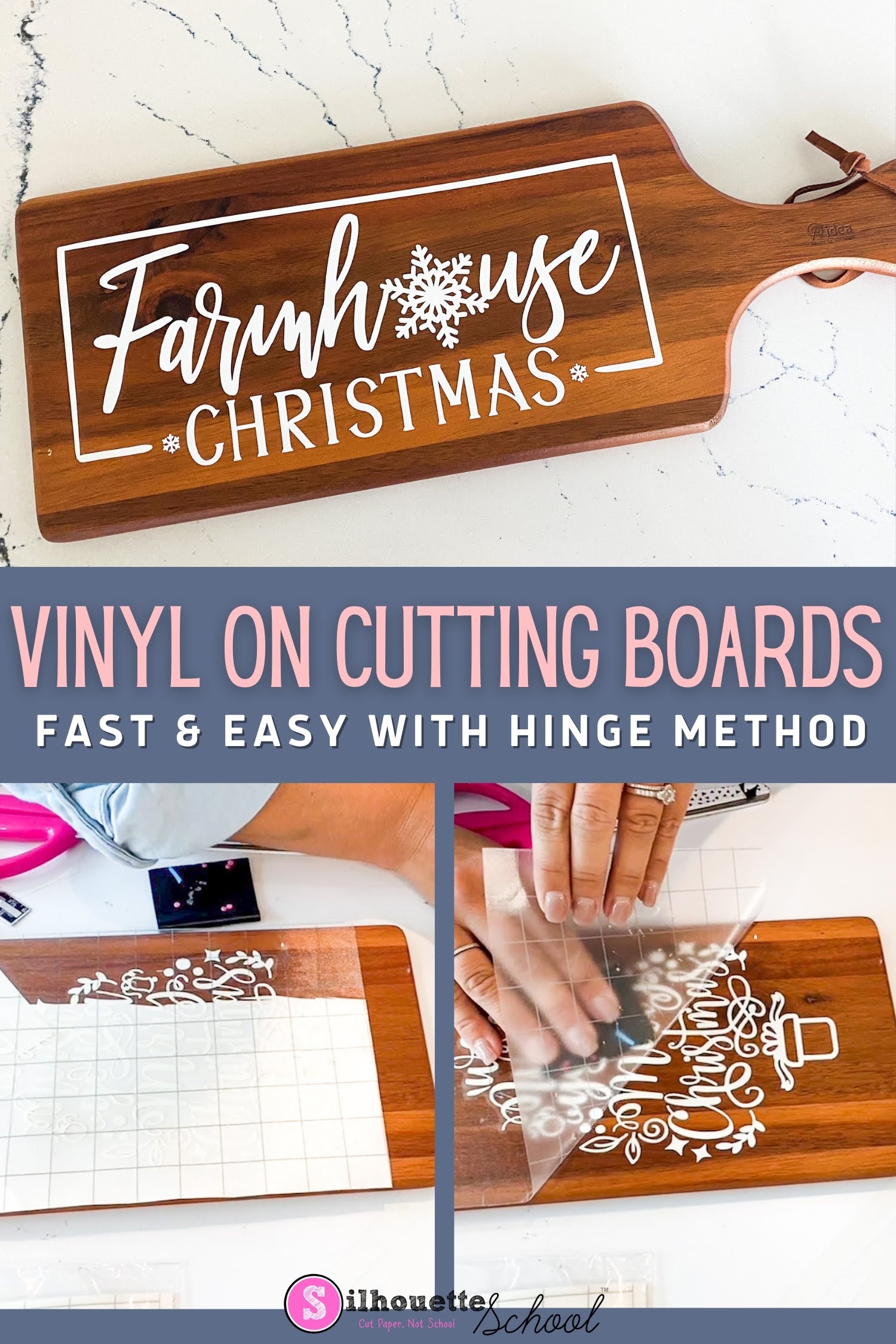 How to Put Vinyl on Wood Cutting Boards - Silhouette School