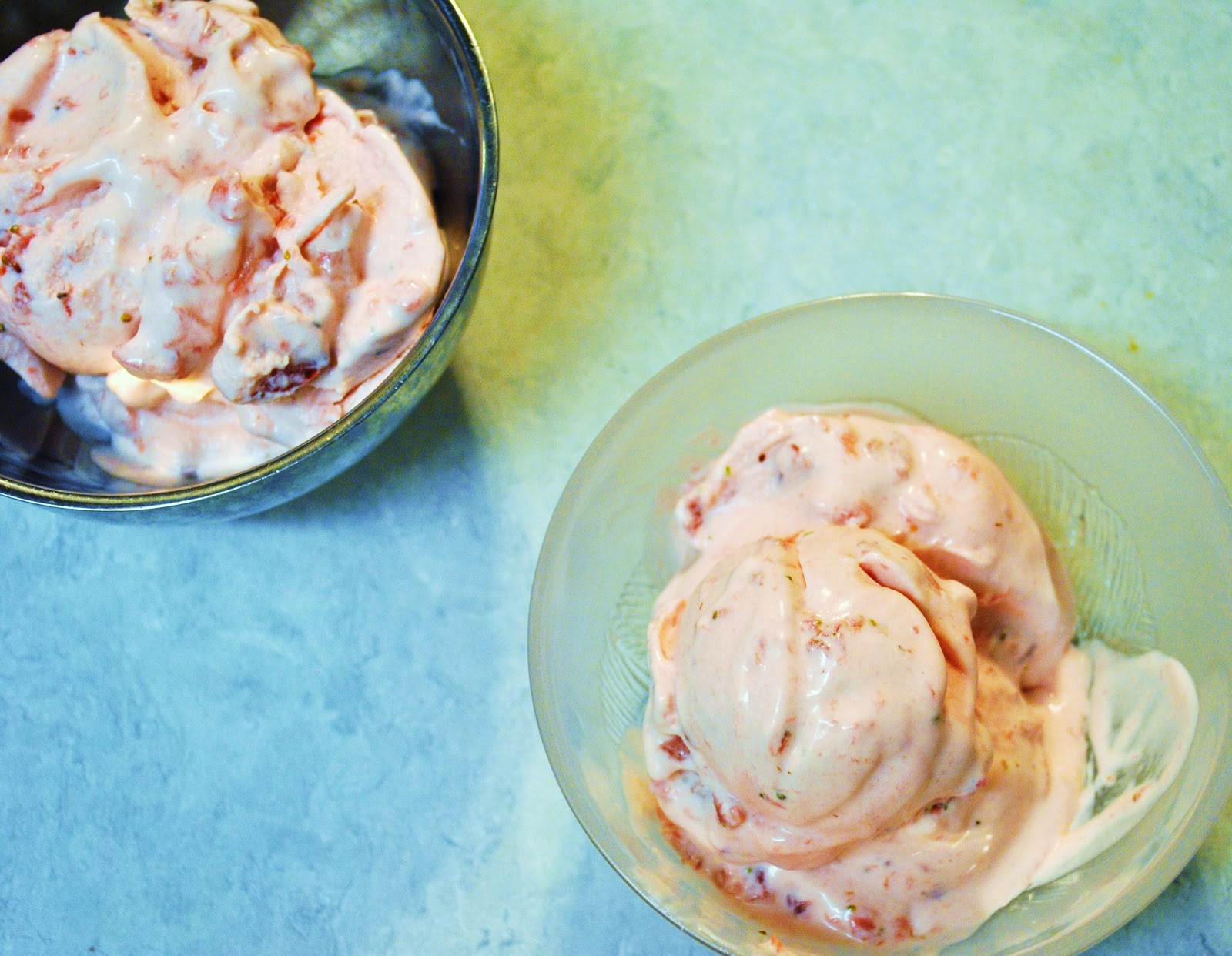 Kristin in Her Kitchen Strawberry Sour Cream Ice Cream