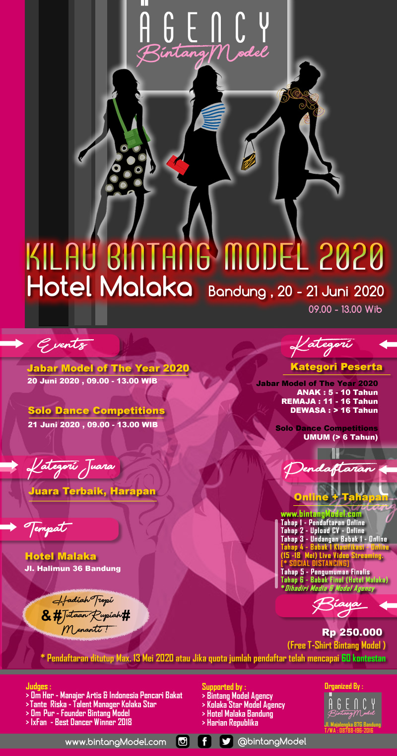 Kilau Bintang Model 2020 Telah Ditutup