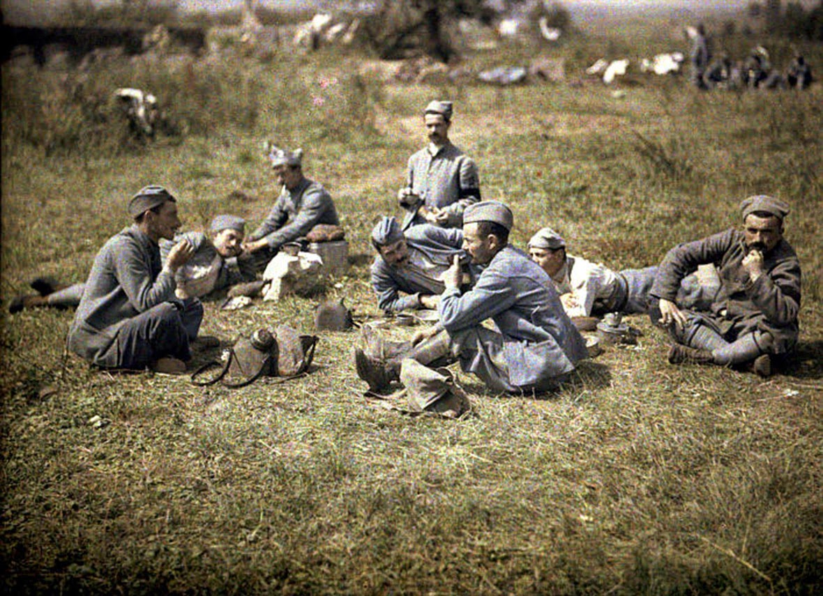 Солдаты на привале первая мировая война