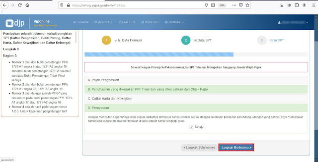 10. Formulir 1770 SS SPT Tahunan Orang Pribadi Lewat Online