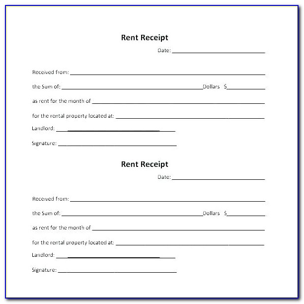 Sample Rent Receipt India Invoice Template