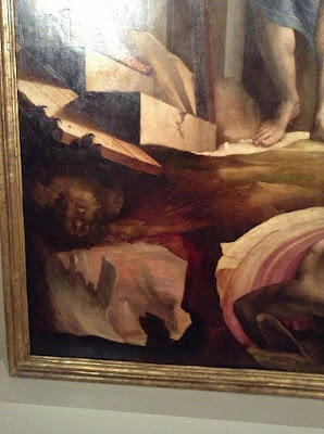 Pinacoteca di Siena: La discesa agli inferi del Beccafumi (part.)