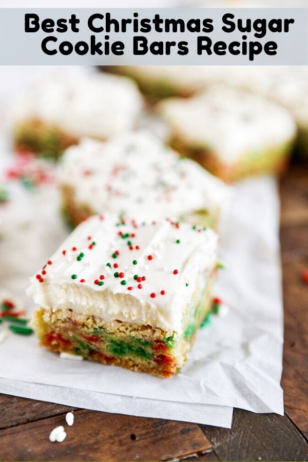 Food Tastye: Best Christmas Sugar Cookie Bars Recipe