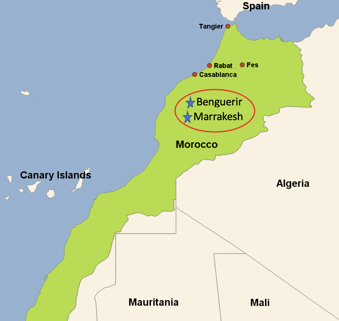 столица марокко на карте. расположение государства - марокко на карте. курорты марокко на карте. марокко на карте африки. государство марокко на карте.