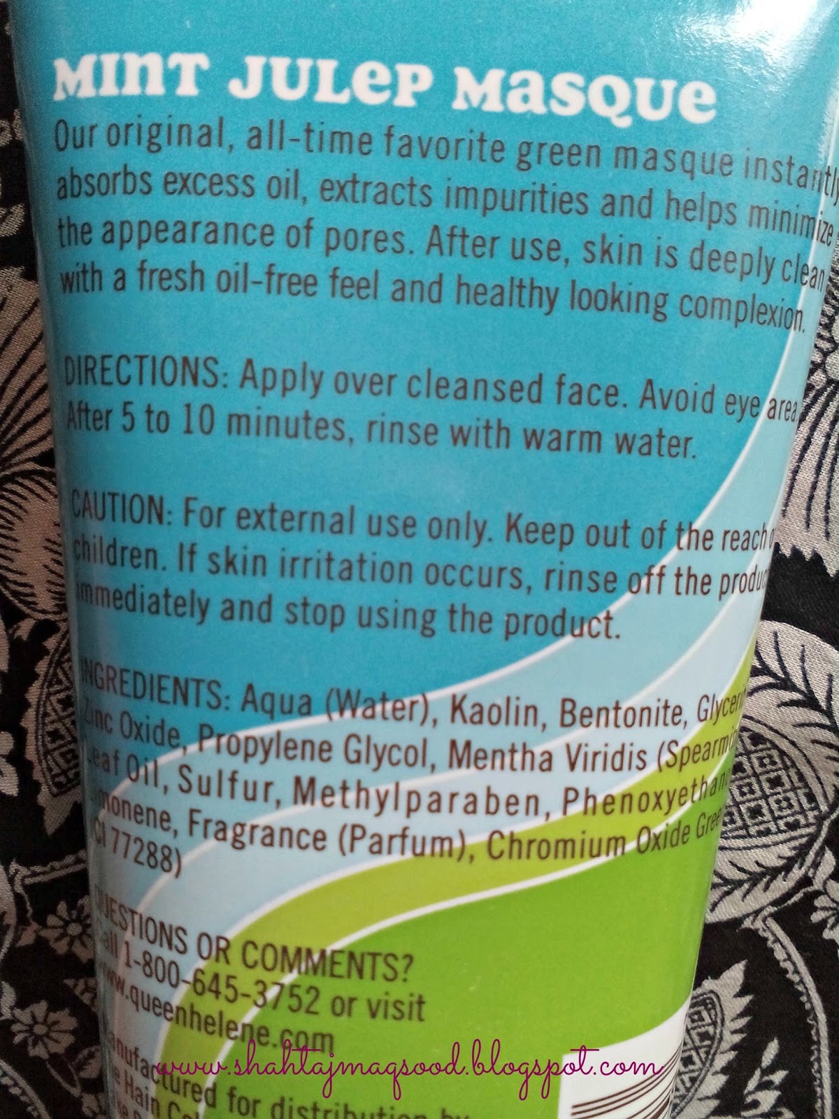 My Random Ramblings Queen Helene Mint Julep Mask