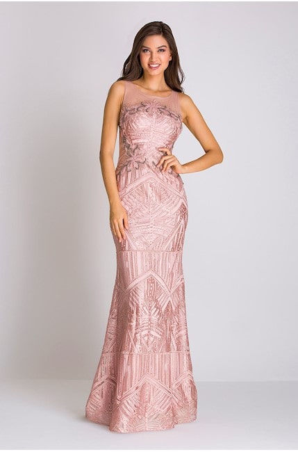 vestido rose longo para madrinha de casamento