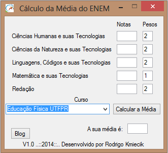 Como calcular a nota média do ENEM com um aplicativo: Download de ...