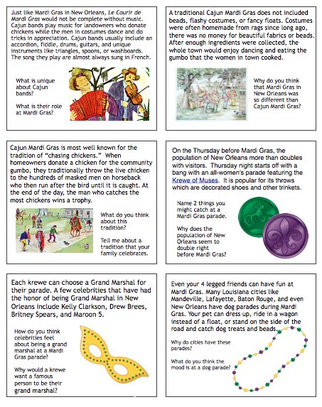 mardi gras is what language