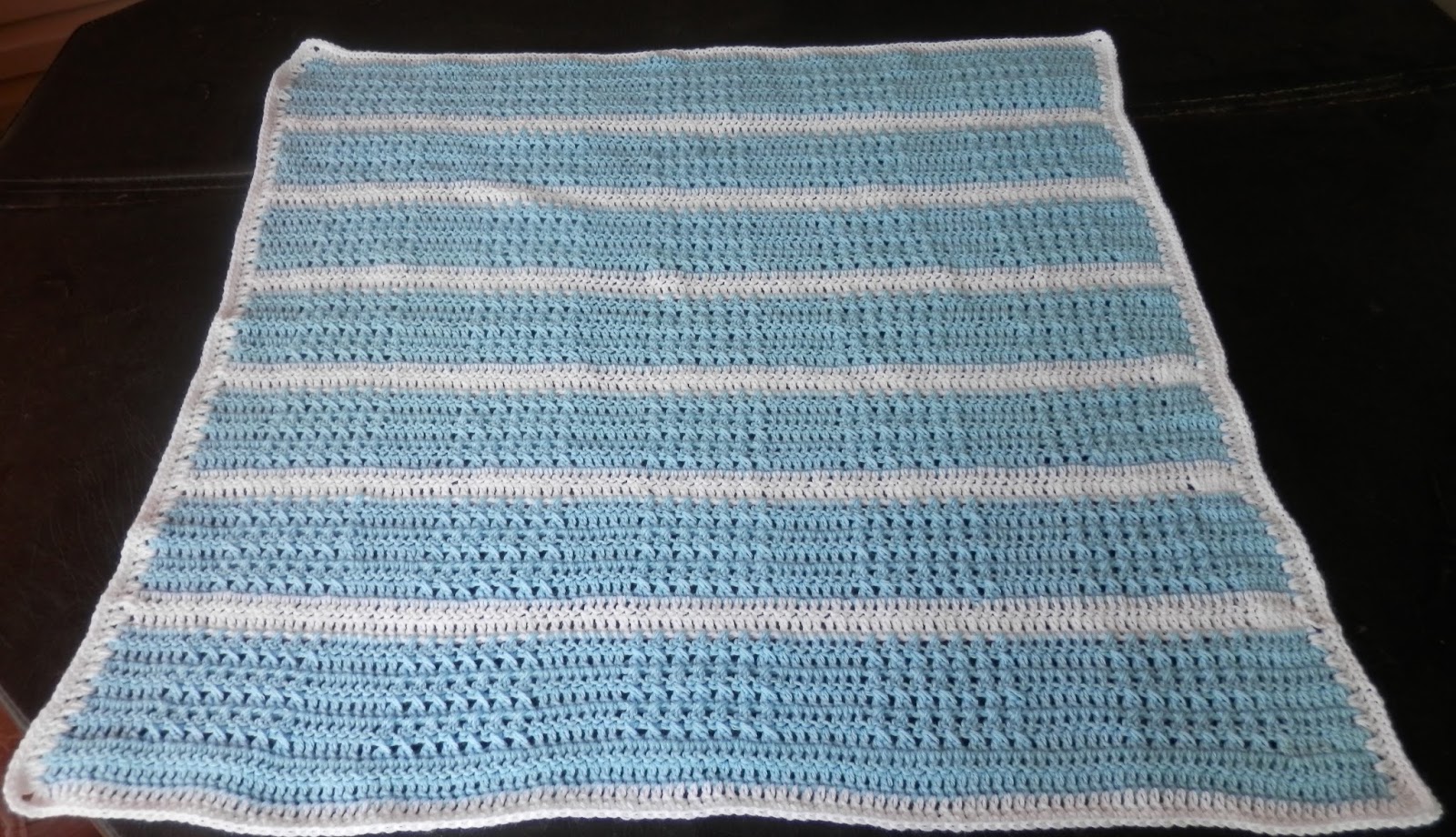 Karens Crocheted Garden of Colors X Box Stitch Baby Afghan