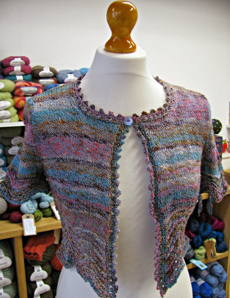 The Woolly Brew: new shop sample - Azurine in the shop!
