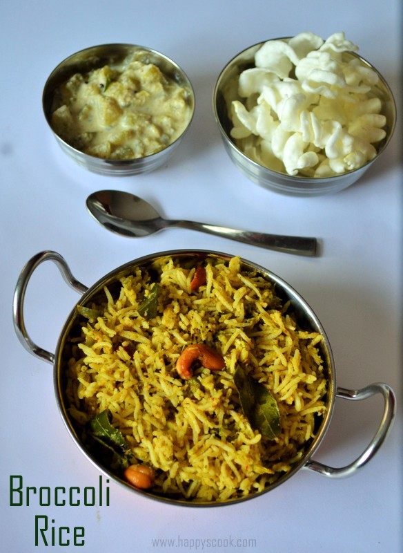Broccoli Rice Recipe Indian Style Broccoli Rice Variety Rice