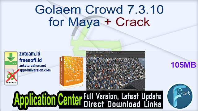 Golaem Crowd 7.3.10 for Maya + Crack_ ZcTeam.id